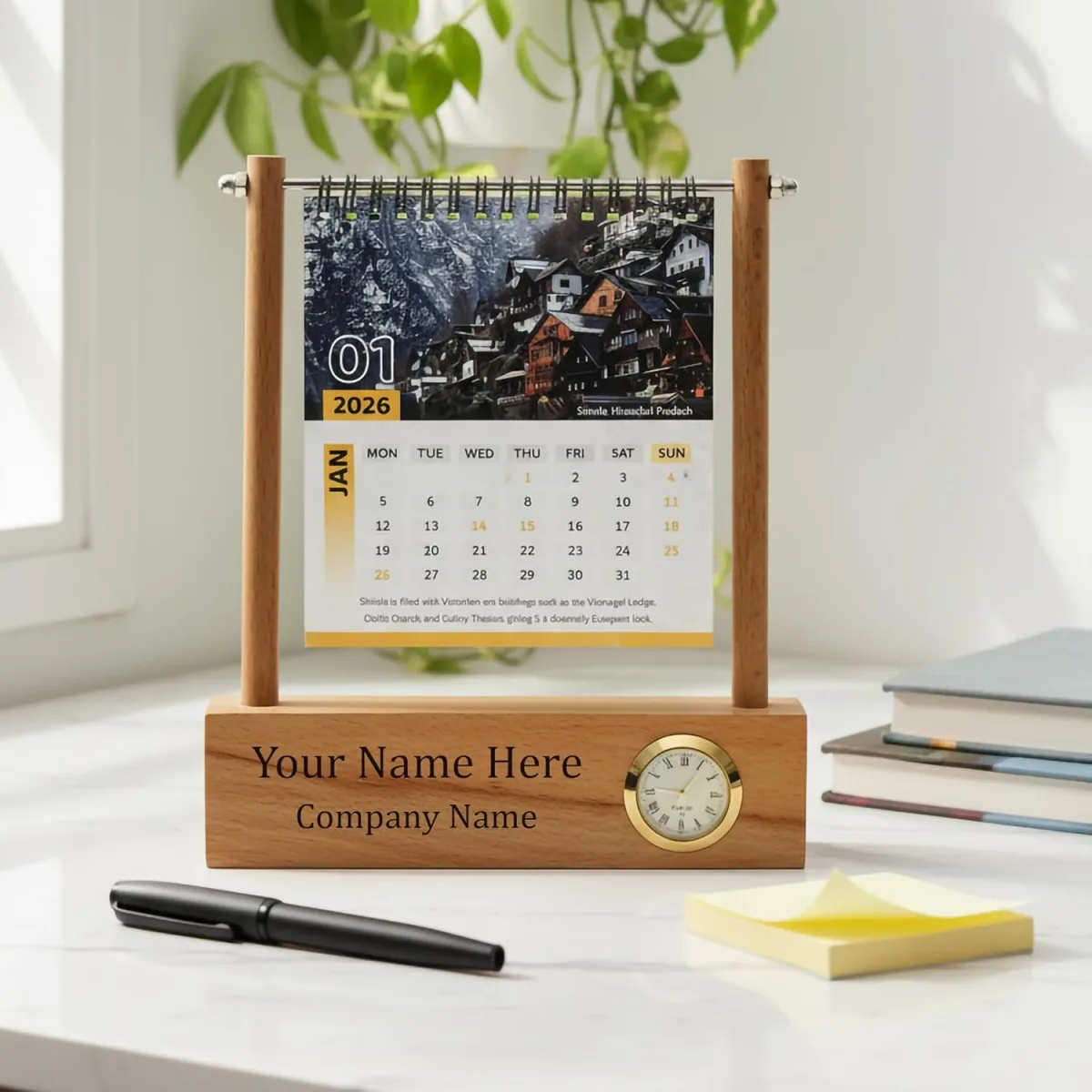 Wooden Calender Octo