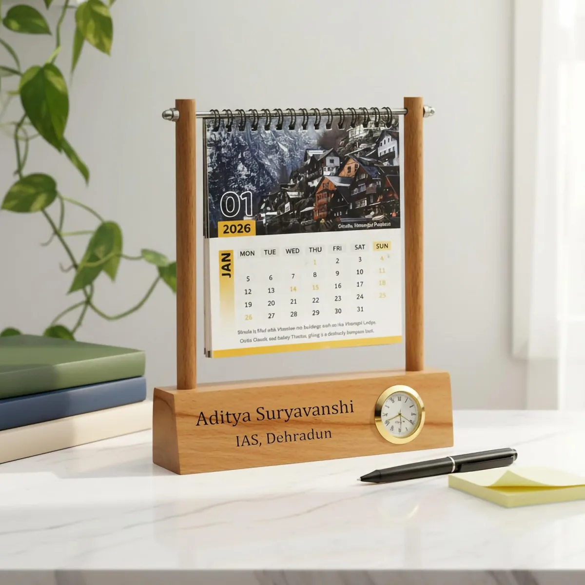 Wooden Calender Octo