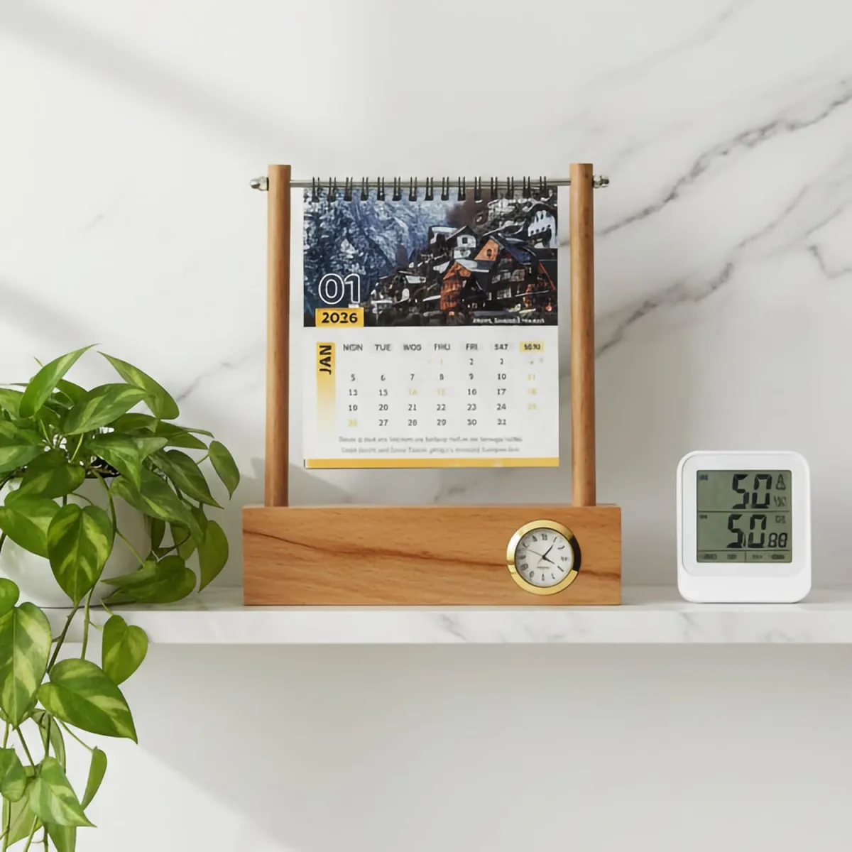 Wooden Calender Octo