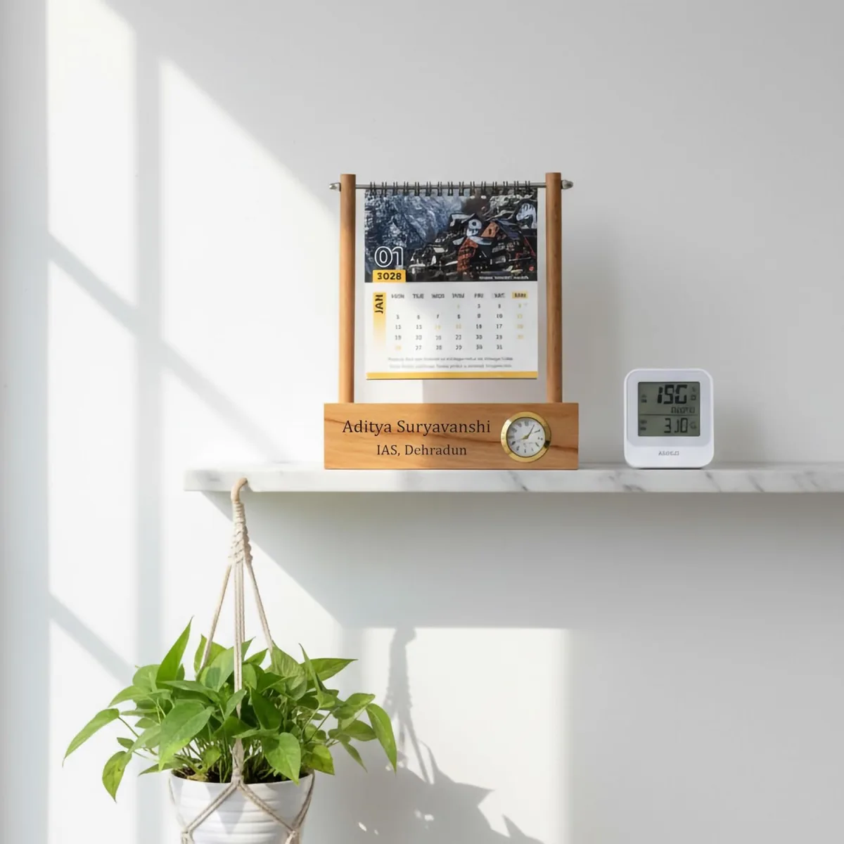 Wooden Calender Octo