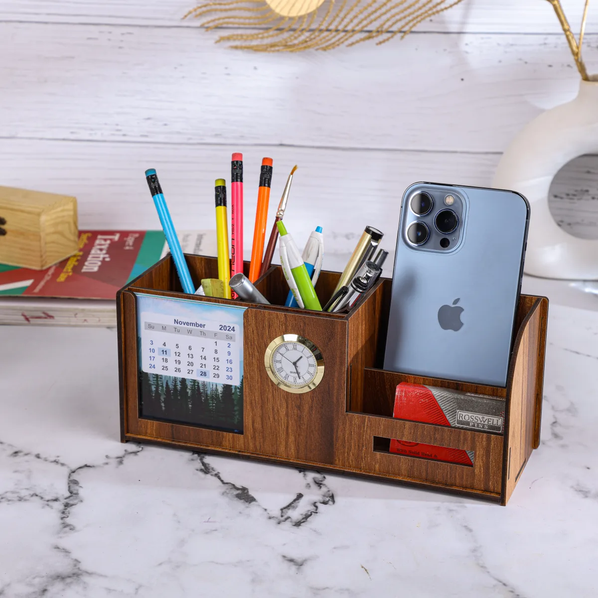 Calander 5 in 1 Pen Stand