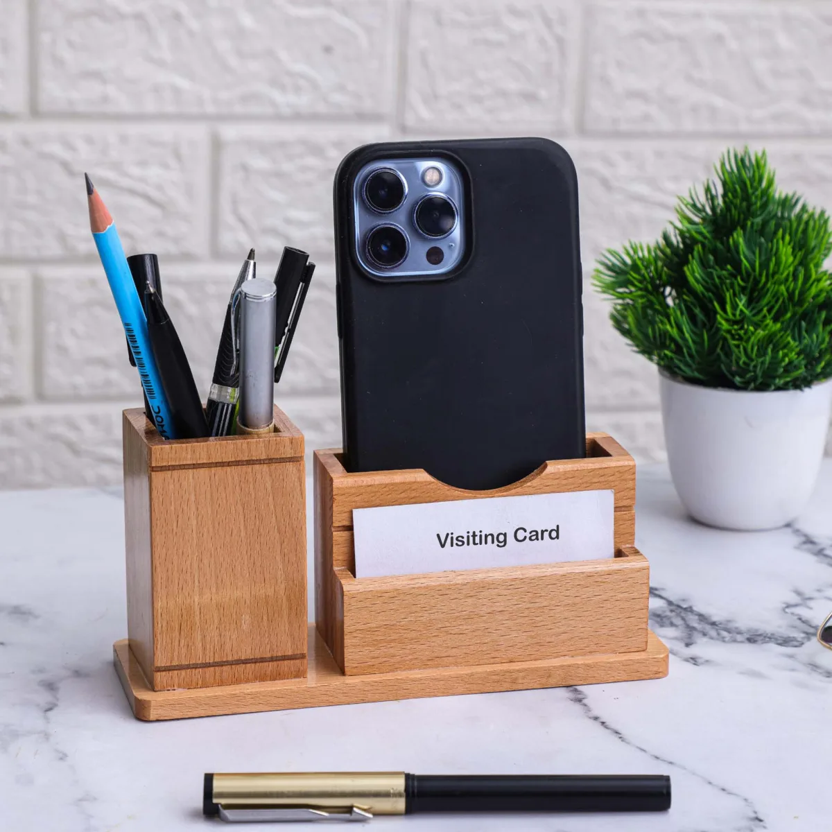 Wooden Pen Stand Classic