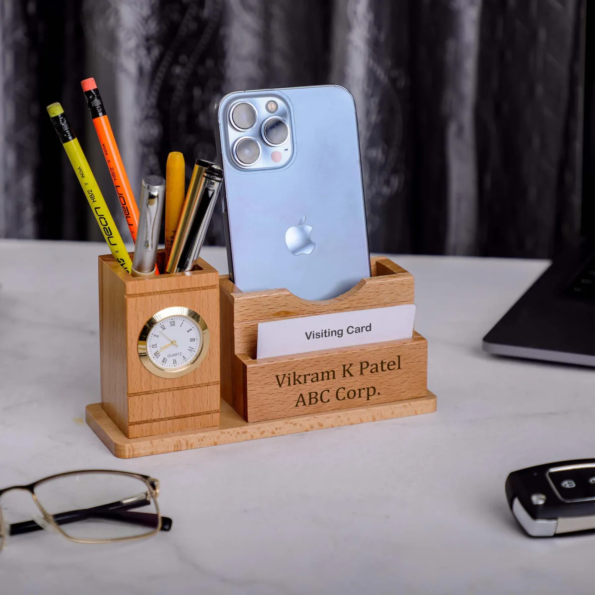 Wooden Pen Stand Vintage